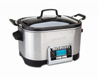 CrockPot CSC024X pomalý hrniec / 1300 W / 5,6 l / 5 programov / nerezová oceľ / čierna / ZÁNOVNÉ