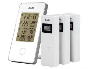 Digitálna meteostanica Alecto WS-1330 / Bezdrôtová / batéria AAA / 30 m / Biela / ROZBALENÉ