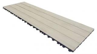 Dlažba Smartdeck click, borovica, 120 x 40 x 2,5 cm / biela