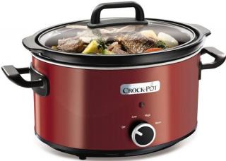 Elektrický pomalý hrnec CrockPot SCV400RD / 3,5 l / 210 W / 3 stupně výkonu / červená / ZÁNOVNÍ