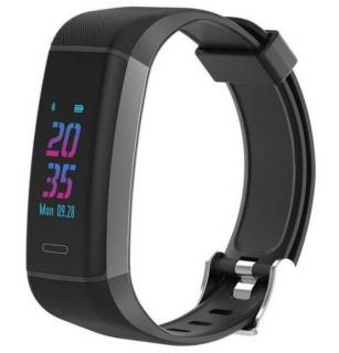 Fitness náramok Carneo G-Fit+ / 0,96  (2,4 cm) / IP67 / 240 hod. / OLED displej / čierna / ROZBALENÉ