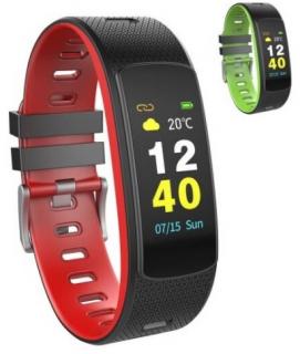 Fitness náramok Umax U-Band 116HR (UB513) / 0,96  (2,4 cm) / Bluetooth 4.0 / čierna/červená/zelená / ROZBALENÉ