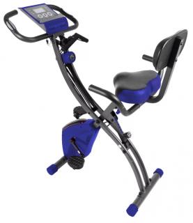 FitQuest Flex skladací cyklotrenažér / LCD / max. zaťaženie 135 kg / modrý / ZÁNOVNÉ