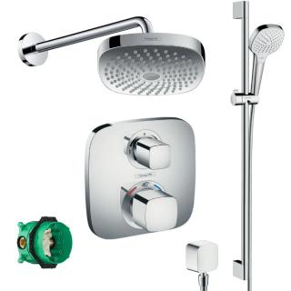 Hansgrohe Croma Select E 180 sprchová súprava pod omietku / termostat / 2 trysky / chróm / ZÁNOVNÉ