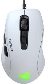 Herná myš Roccat Kone Pure Ultra Light / 16000 DPI / zrýchlenie až 50 G / 7 tlačidiel / LED podsvietenie / biela / ZÁNOVNÉ