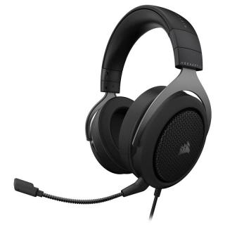 Herná náhlavná súprava Headset Corsair HS60 HAPTIC (CA-9011228-EU) / 111 dB / 20 Hz - 20 000 Hz / 32 ohmov / USB / karbón / čierna / ROZBALENÉ