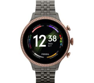 Inteligentné hodinky Fossil Gen 6 FTW6078 / 42 mm / 8 GB / GPS / NFC / puzdro a remienok z nehrdzavejúcej ocele / strieborná / ZÁNOVNÉ