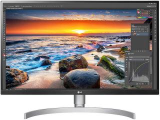 Kancelársky monitor LG 27UL850 / 27  (68,6 cm) / 3840 x 2160 px / 4K UHD / doba odozvy 5 ms / biela/strieborná / ZÁNOVNÉ