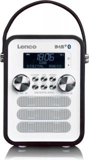 Lenco PDR-050BK prenosné rádio / DAB+ / Bluetooth / 3 W / biela / čierna / ROZBALENÉ