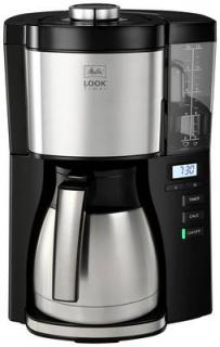 Melitta 1025-18 Look Therm Časovač prekapávací kávovar / 1,25 l / 1 080 W / LCD displej / čierna / strieborná / ZÁNOVNÉ