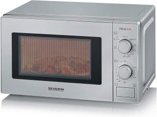 Mikrovlnná rúra Severin MW 7900 / 20 l / 700 W / 4 programy / strieborná