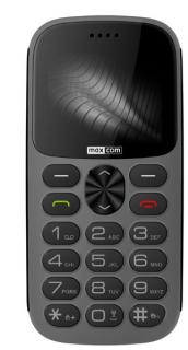 Mobilný telefón MaxCom MM471 / 2,2  displej / 160 x 128 px / 2 Mpx / sivá / ROZBALENÉ