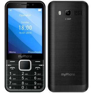 Mobilný telefón myPhone Up TELMYUPBK / 3,2  (8,1 cm) / 16 GB/32 GB / Bluetooth / čierny / ROZBALENÉ