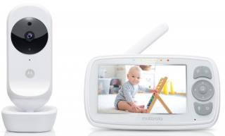 Motorola Ease 34 baby monitor / 4,3  (10,9 cm) / dosah až 300 m / biela / ROZBALENÉ