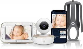 Motorola VM 855 Connect baby monitor / 5  displej / dosah až 300 m / biela / ROZBALENÉ