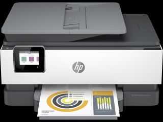 Multifunkčná atramentová tlačiareň HP OfficeJet Pro 8025 / 4800 x 1200 dpi / biela/sivá / POŠKODENÝ OBAL