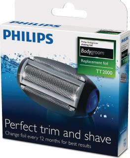 Náhradný prístroj Philips Bodygroom TT2000/43 / 1 ks / 100% vodotesný / čierny / ZÁNOVNÉ