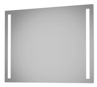 Nástenné zrkadlo s LED svetlom DSK Talos Light / 100 x 70 cm / hliník / neutrálna biela