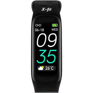 Niceboy X-fit Plus fitness náramok / 0,96  (2,4 cm) / Bluetooth 4.2 / 90 mAh / čierna / ROZBALENÉ