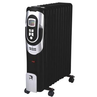 Olejový radiátor Guzzanti GZ 411BD / 2500 W / 11 rebier / 3 úrovne výkonu / čierny / ZÁNOVNÉ