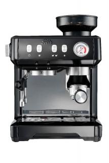 Pákový kávovar so zabudovaným mlynčekom na kávu Solis Grind &amp; Infuse Compact / 15 bar / 1600 W / 2,5 l / čierna / ZÁNOVNÉ