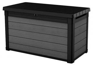 Plastový úložný box Keter Cortina / 62 x 71 x 122 cm / 380 l / bridlicovo sivá