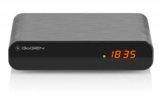 Set-top box GoGEN DVB 133 T2 SENIOR / 8 W / DVB-T2 tuner (H.265/HEVC) / HDMI / USB / český teletext / čierny / POŠKODENÝ OBAL