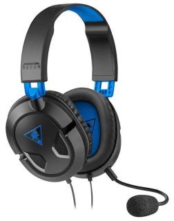 Slúchadlá Turtle Beach Recon 50 pre PS4 Pro/PS4 (TBS-3303-02) / 40 mm meniče / 3,5 mm jack / 20 - 20000 Hz / čierna/modrá / ZÁNOVNÉ