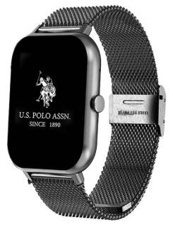 Smartwatch U.S. Polo Assn. / Bluetooth / kov / čierna / ROZBALENÉ