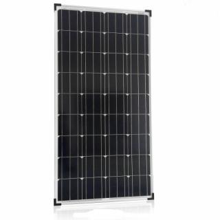 Solárny panel 150W, 12V s monokryštalickými solárnymi článkami / čierny