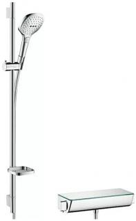 Sprchový set Hansgrohe Raindance Select E 120 / Ecostat Select / 15 l/min. / 3 trysky / chróm / POŠKODENÝ OBAL