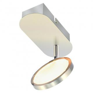 Stropné bodové LED svietidlo / 3,3 W / oceľ / plast / 260 lm / teplá biela / strieborná