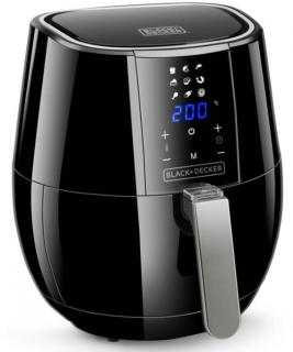 Teplovzdušná fritéza Black+Decker BXAF3500E / 3,5 l / digitálna / 1500 W / čierna / ZÁNOVNÉ