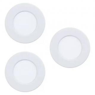 Vstavané LED svietidlo Eglo Fueva 5 / 3x 2,7 W / IP20 / Ø 8,6 cm / oceľ / plast / teplá biela / biela