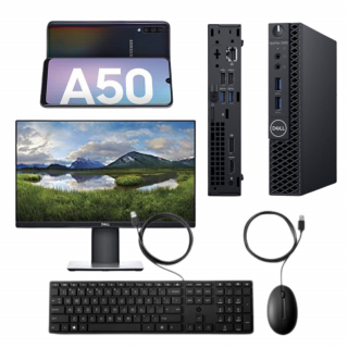 Dell Optiplex 3060 MFF + monitor Dell Professional P2419H + Samsung Galaxy A50 Dual SIM čierny | ITzoo.sk