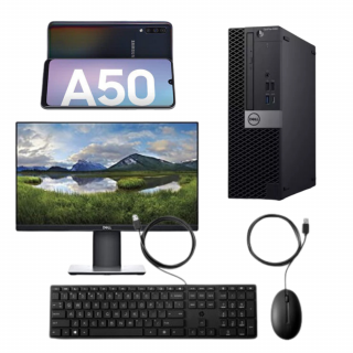 Dell Optiplex 3060 SFF i3 + monitor Dell Professional P2419H + Samsung Galaxy A50 Dual SIM čierny