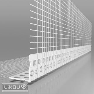 Likov s.r.o. LK PVC rohová lišta s tkaninou VERTEX , Vyberte balenie LK PVC - tkanina 100x100 mm, dĺžka 2 m