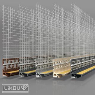 Likov s.r.o. Okenná začisťovacia lišta 2D LS2-FLEX 09 COLOR, Vyberte balenie Farba: šedá tmavá