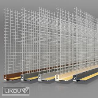 Likov s.r.o. Okenná začisťovacia lišta LS-VHL 06 COLOR, Vyberte balenie Farba: šedá tmavá