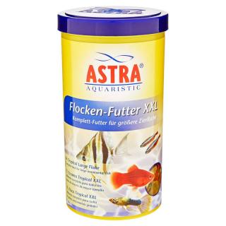 Astra Flocken-Futter XXL 1L (Astra Flocken-Futter XXL 1.000/ 200g ml krmivo z veľkých vločiek pre veľké druhy akváriových rýb)