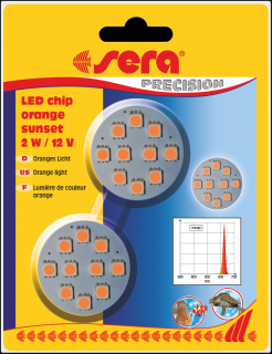 Sera LED čipy 2W / 12V orange sunset (Sera LED chip orange sunset 2W/12 V)