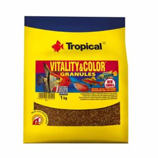 Tropical VitalityColor Granules 1kg (Tropical VitalityColor Granules 1kg granulované krmivo s vyfarbujúcim a vitalizujúcim účinkom)