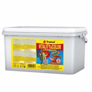 Tropical VitalityColor Granules 5L (Tropical VitalityColor Granules 5l/2,75kg granulované krmivo s vyfarbujúcim a vitalizujúcim účinkom)