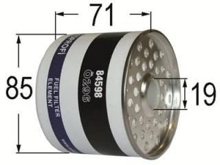 FILTER PALIVA FIAT, FORD, JOHN DEERE, KUBOTA, LOMBARDINI, FERGUSON, PERKINS, RENAULT (ORG 1901687, 1909100, 4621740, 4651986, 4669551, 4669556, 4680444, 4787696, 70251397, 8453)