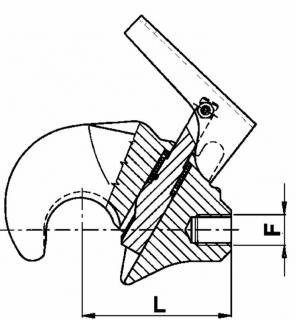 HÁK KOMPLET CAT2 D50 F M20x1,5 L97 L1 22 mm