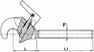 HÁK KOMPLET CAT2a/3a D60 F ZÁVIT M36x3 L126 L1 171mm