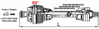 KARDAN L1000 TYP C SILA 95/150 CAT8 HOMOKINETICKÝ