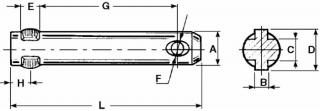 KOLÍK POISTNÝ A22 B9 C12,5 D25 E12 F12 G93 H12 L130mm (ORG 5102993 FIAT)