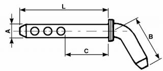 KOLÍK S RÚČKOU A19 B90 C95 L160mm