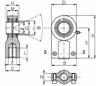 KONCOVKA SO ZÁVITOM A146 B80 C47 D40 d89 E97 FM33x2 G46 H40 I53 L46 M32 N26mm